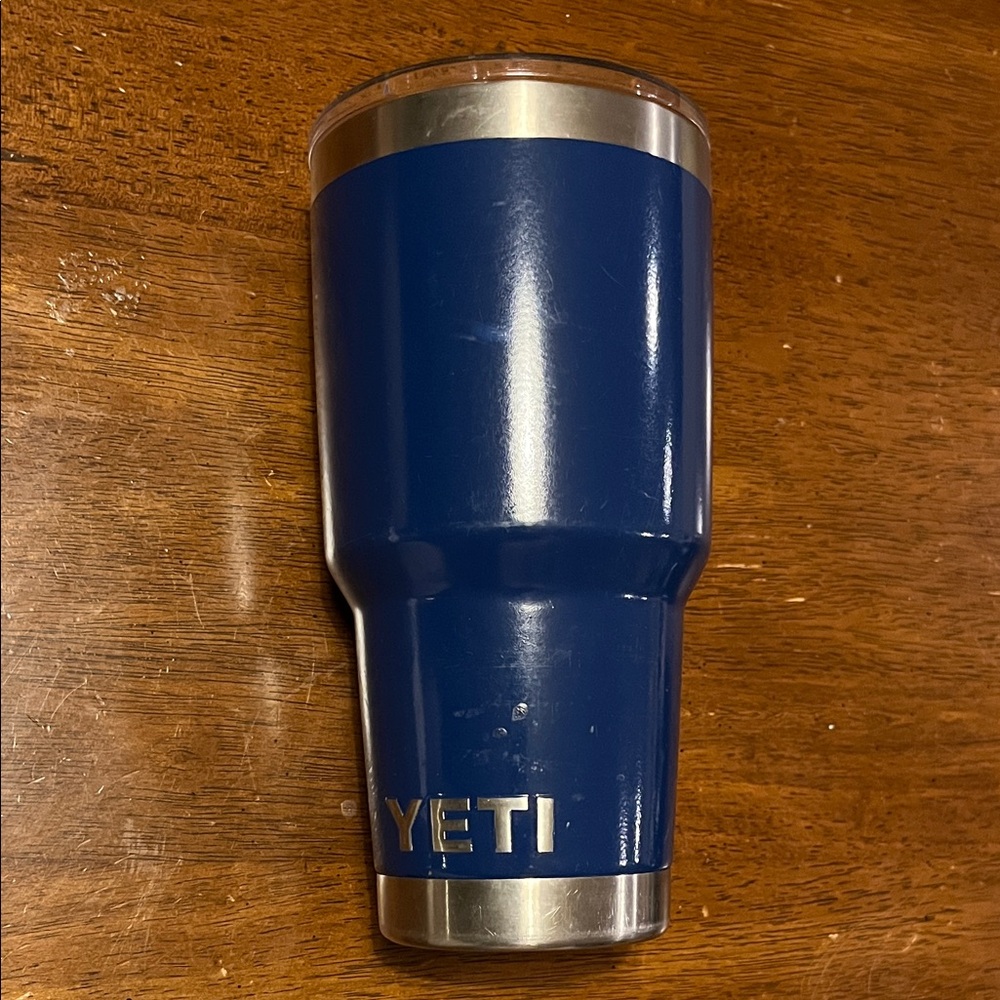 YETI Navy Blue 30 oz. Tumbler with Stainless Steel Trim